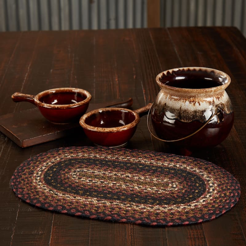 Beckham Jute Oval Placemat 12x18 - Single