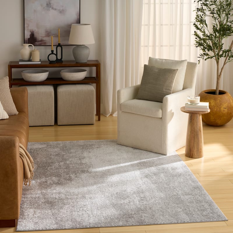 Nourison Home Dekor Indoor only Grey Persian Area Rug - Grey - 4' x 6'