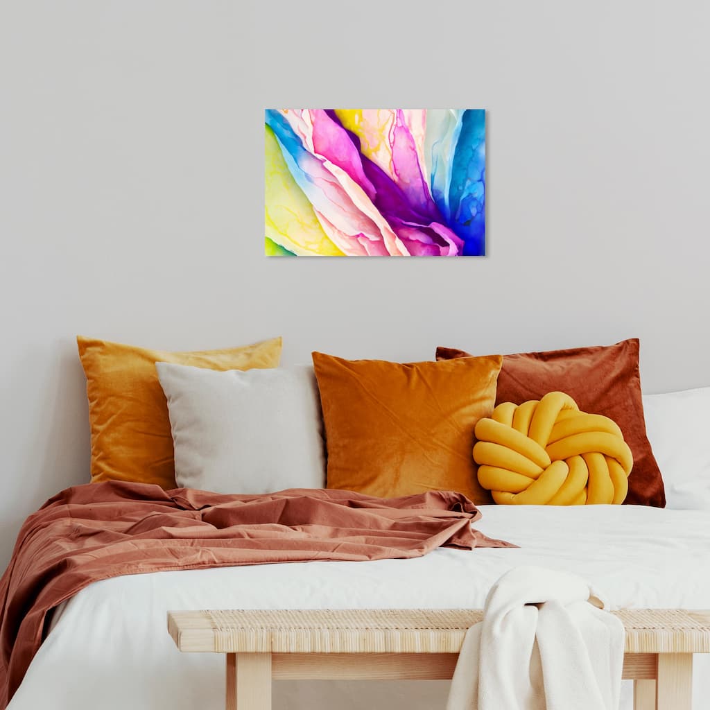 Wynwood Studio Abstract Gemstone Shades Pink and Modern & Contemporary Wall Art Canvas Print