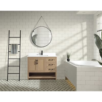 Ari Bath Venice 42" Bathroom Vanity Oak Gray Finish