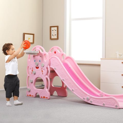 Slide Basketball Frame and Climbing Stairs - N/A