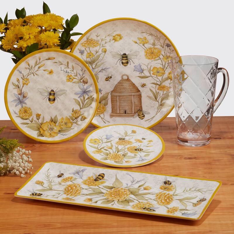 Certified International Bee Sweet 3-Piece Melamine Hostess/Serving Set