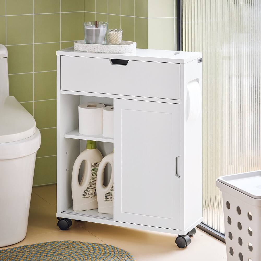 Haotian BZR31-W, Toilet Paper Storage Cabinet - White - White