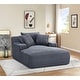 preview thumbnail 9 of 16, Cloudline Oversized Chaise Lounge Chair in Soft Corduroy, Cozy Sleeper Sofabed for Living Room, Bedroom, No Assembly Required