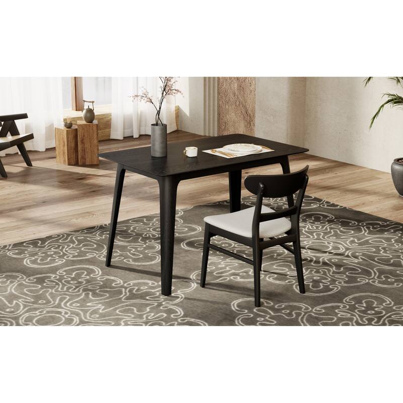 Roomfitters 47" Rectangular Dining Table with Solid Rubberwood Legs and Scratch-Resistant Top