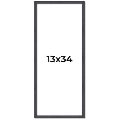 13x34 Frame Brown Solid Wood Picture Frame - Complete Modern Photo