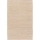 preview thumbnail 28 of 64, Hand Woven Yale Contemporary Solid Braided New Zealand Wool Area Rug Ivory - 5' x 8'