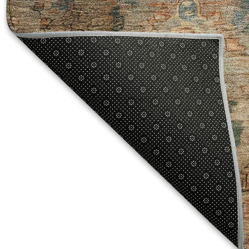 Machine Washable Indoor/ Outdoor Traditional Serenity Chantille Rug
