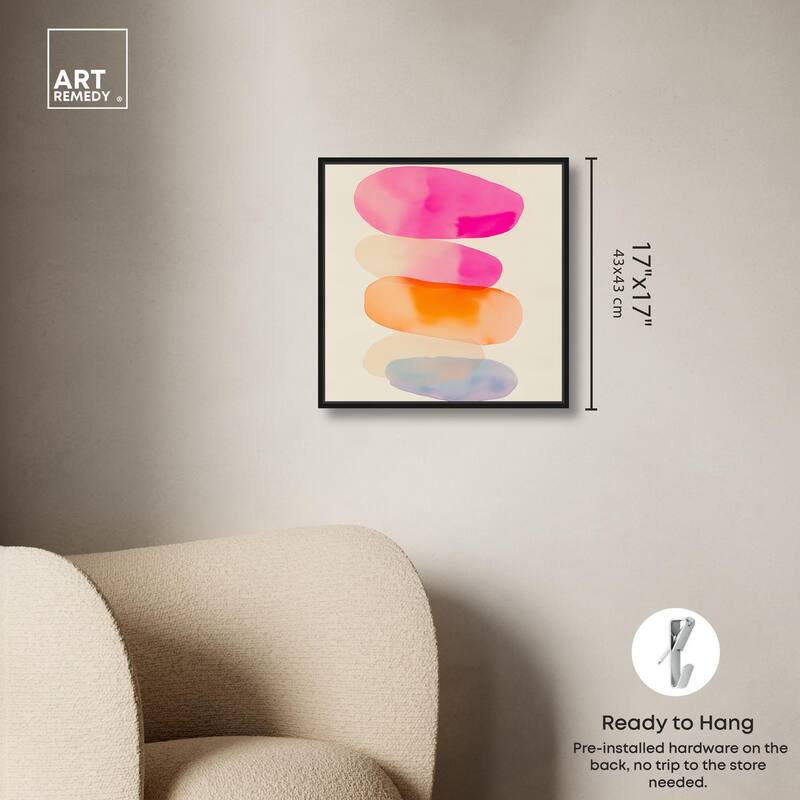Pebble Palette Canvas by Art Remedy