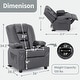 preview thumbnail 47 of 71, MCombo Big Kids Recliner Chair for Toddler Boys and Girls Faux Leather - 28.3"(L)x26.4"(W)x34.2"(H)