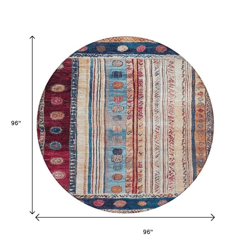 HomeRoots Striped Transitional Rectangle Outdoor Rug