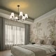 preview thumbnail 52 of 54, Starsky 6-Light Modern Classic Chandelier with White Linen Shades