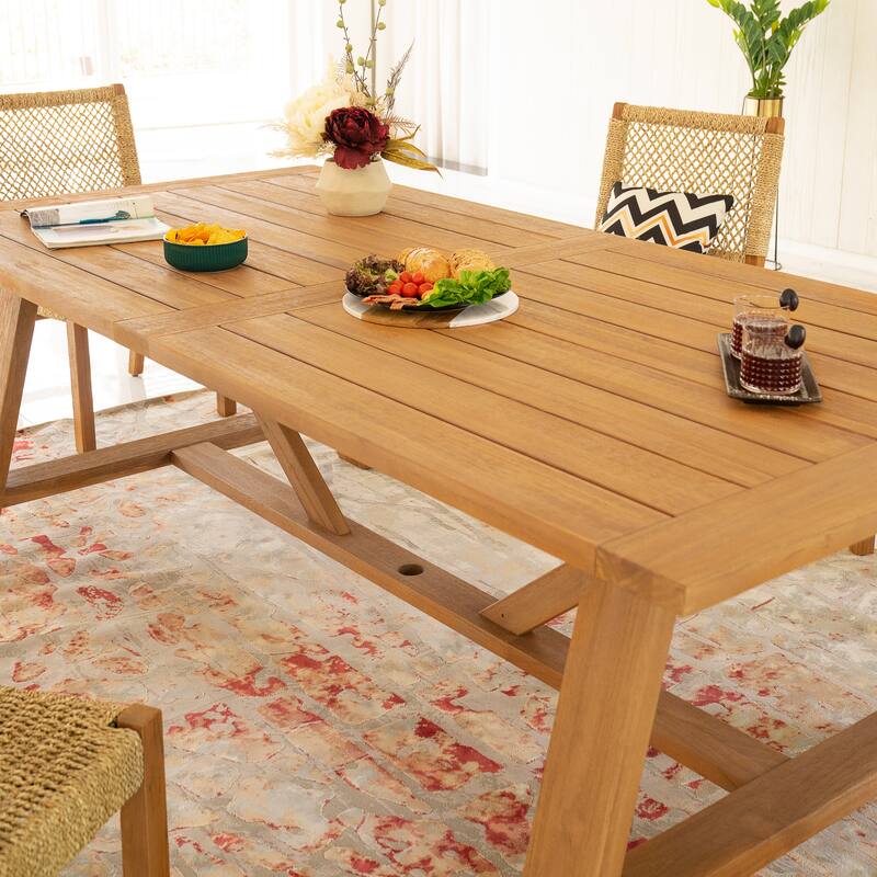 Cambridge Casual Valley Teak Wood Dining Table - Natural