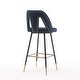 preview thumbnail 11 of 45, Modern Set of 2 Barstools with Nailheads