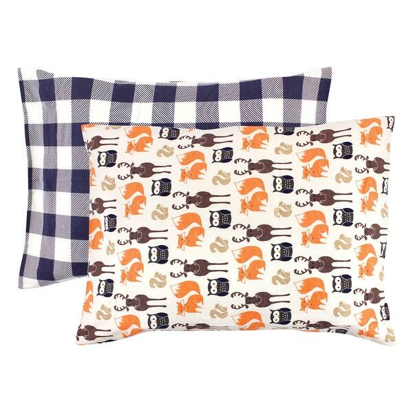 slide 1 of 1, Hudson Baby Infant Boy Cotton Toddler Pillow Case, Forest, One Size - Forest Forest - One Size