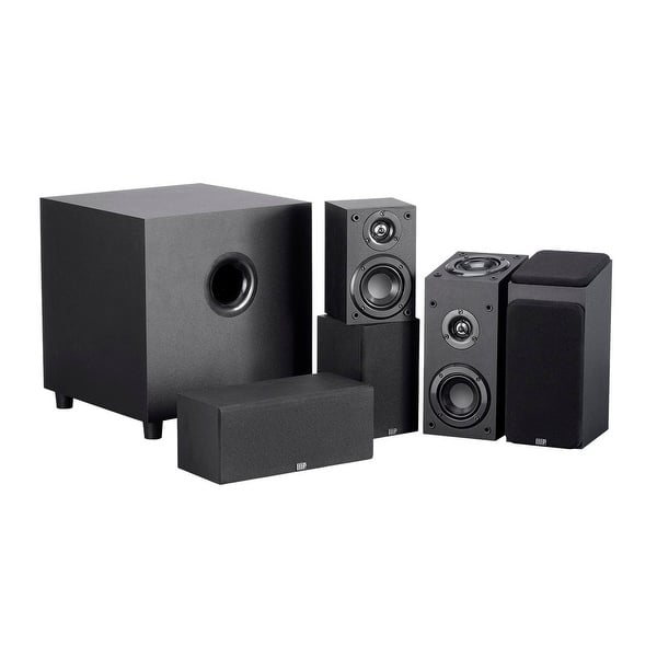 Shop Black Friday Deals On Monoprice Premium 5 1 2 Ch Immersive Home Theater System Black With 8 Inch 200 Watt Subwoofer Overstock 25441794