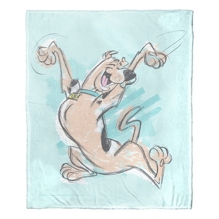 Warner Brothers Scooby-Doo Joyful Scooby Silk Touch Throw Blanket