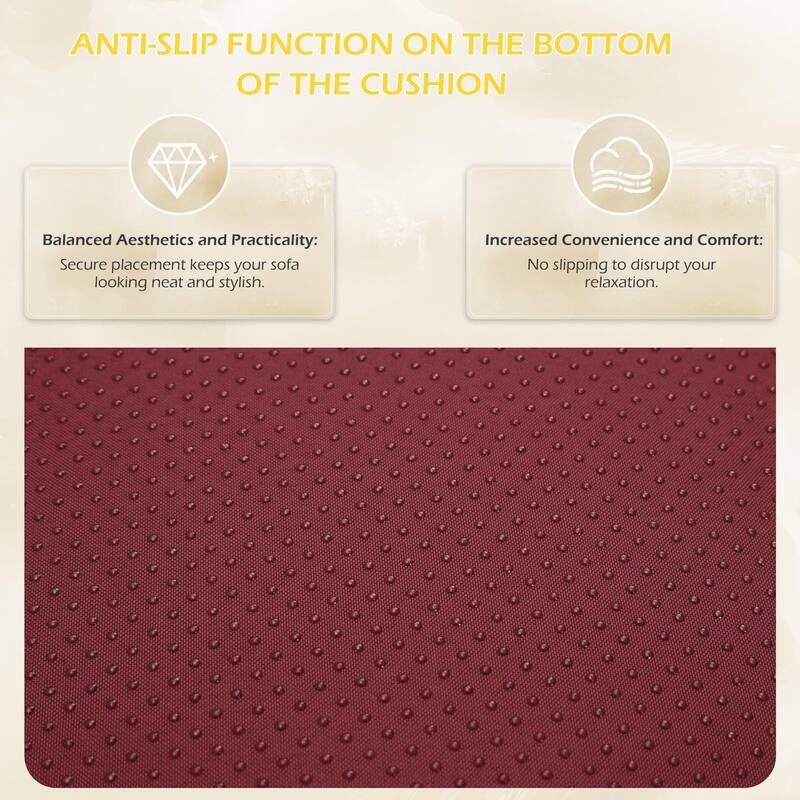 Outdoor Replacement Cushions for Patio Furniture, Waterproof & Non-Slip 4" Sofa Cushions, 6-Seat Conversation Sets, UV-Resistant