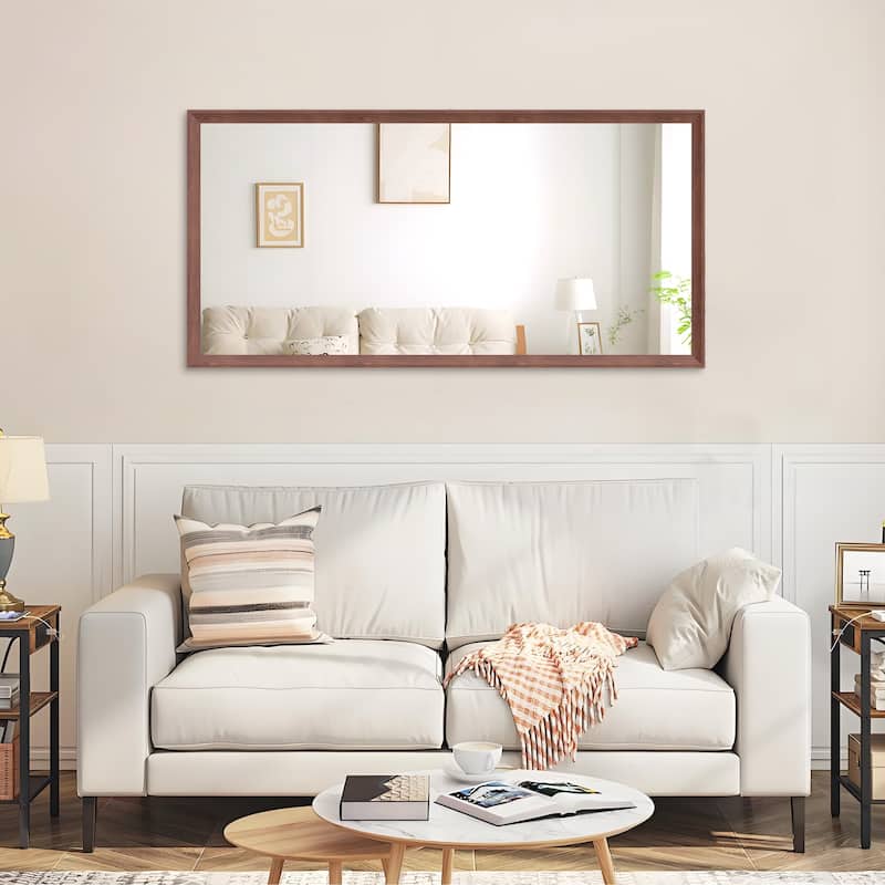 Oversized Modern Rectangle Bathroom Mirror