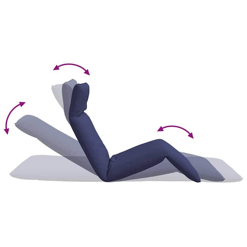 vidaXL Folding Sun lounger Oxford Fabric