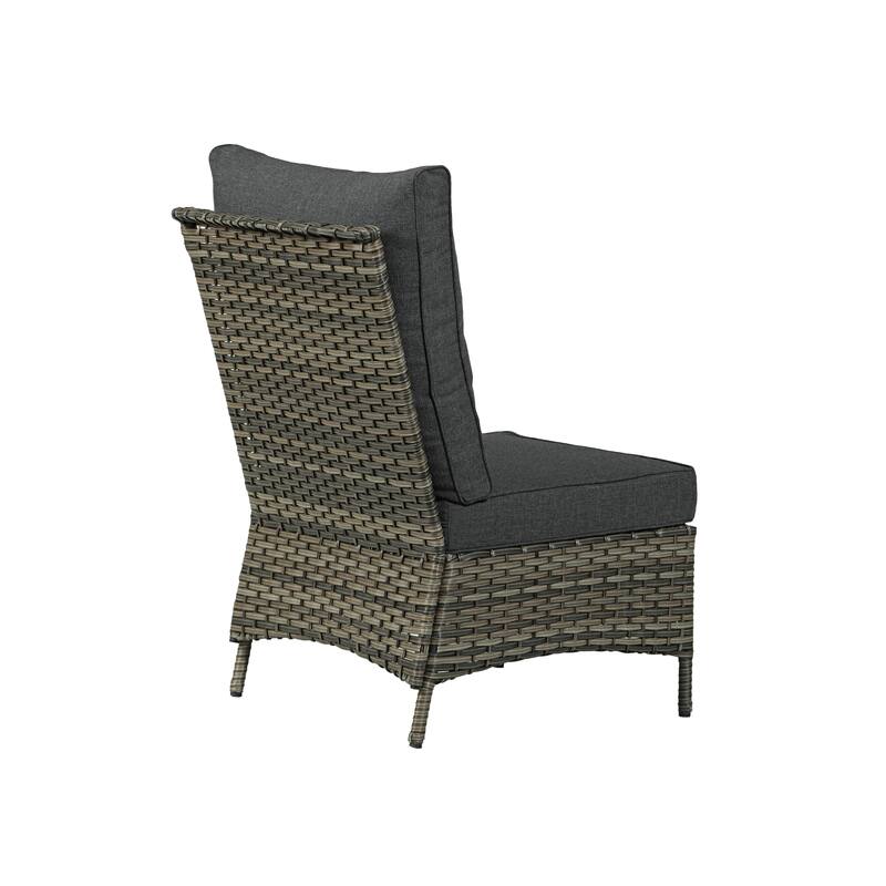 6 Pieces Outdoor Rattan Patio Furniture Set