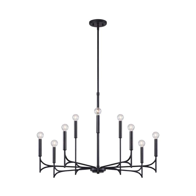 KAWOTI 9-Light Dimmable Modern Contemporary Chandelier Pendant Light - W32.5"*H67.75"
