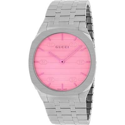 Gucci Women's 25H Pink Dial Watch - YA163410 - 6 (36)