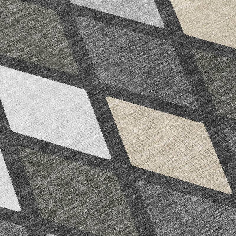 HomeRoots Geometric Transitional Rectangle Outdoor Rug