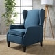 preview thumbnail 52 of 59, Wescott Wingback Pushback Recliner by Christopher Knight Home Navy blue