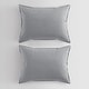 preview thumbnail 44 of 52, Calvin Klein Washed Percale Solid Cotton Duvet Cover Set