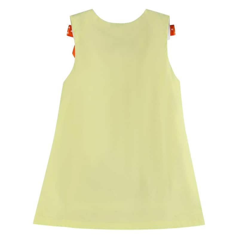 Lil Cactus Yellow Pumpkin Patch Bow Dress
