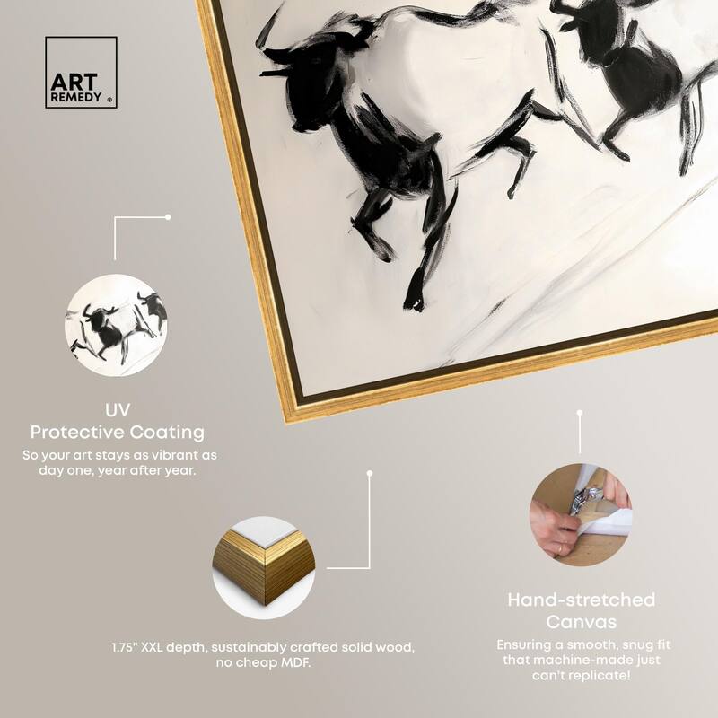 Bovine II Canvas by Art Remedy