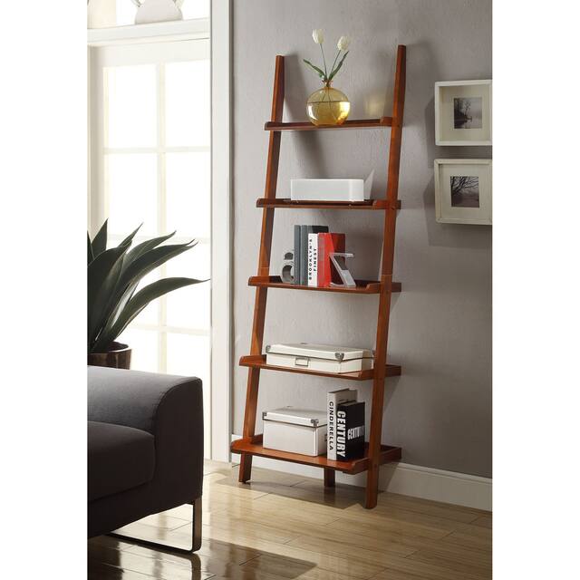 Copper Grove Aubrieta Ladder Bookshelf - Cherry