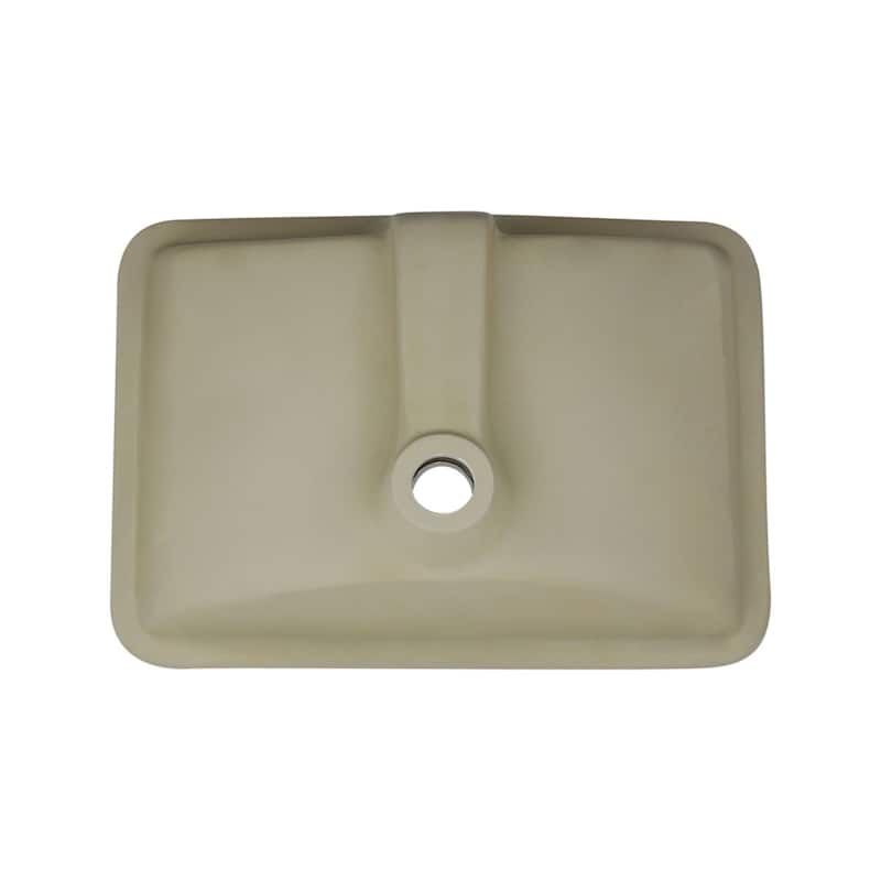 Highpoint Collection White Ceramic Undermount Vanity Sink