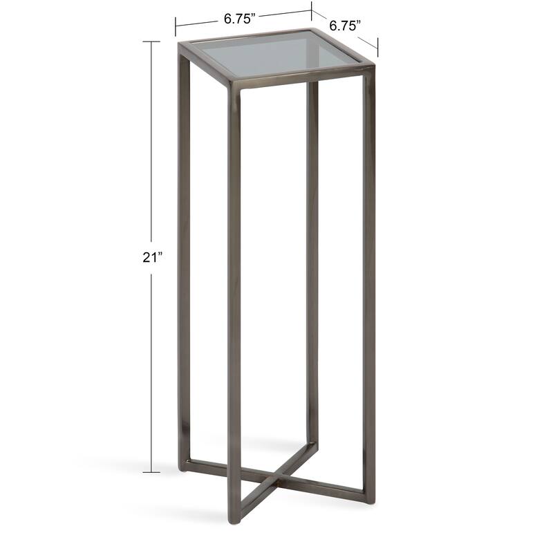 Kate and Laurel Jaspur Square Metal End Table