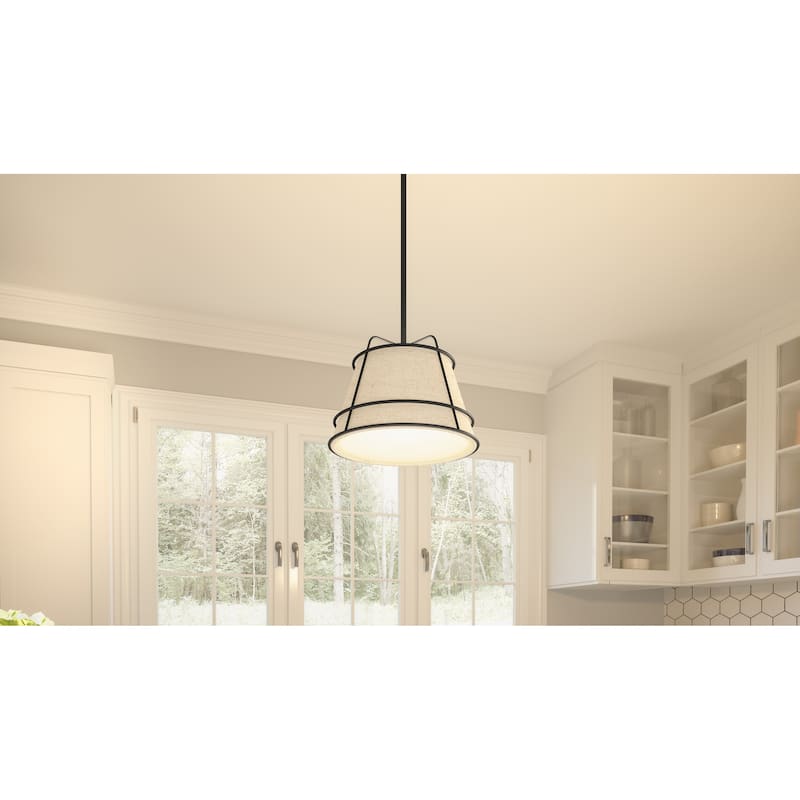 Burbidge 1-Light Matte Black Mini Pendant - Matte Black