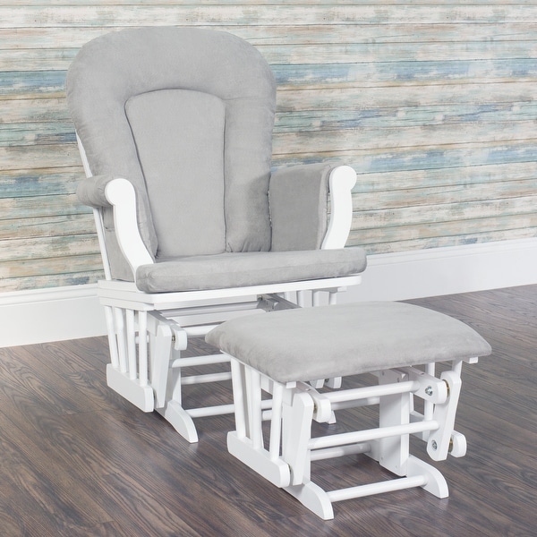 Forever Eclectic Cozy Glider Rocker and Ottoman. Opens flyout.