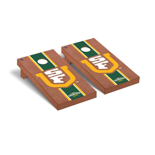 slide 2 of 5, University of San Francisco Dons Rosewood Cornhole Board Set