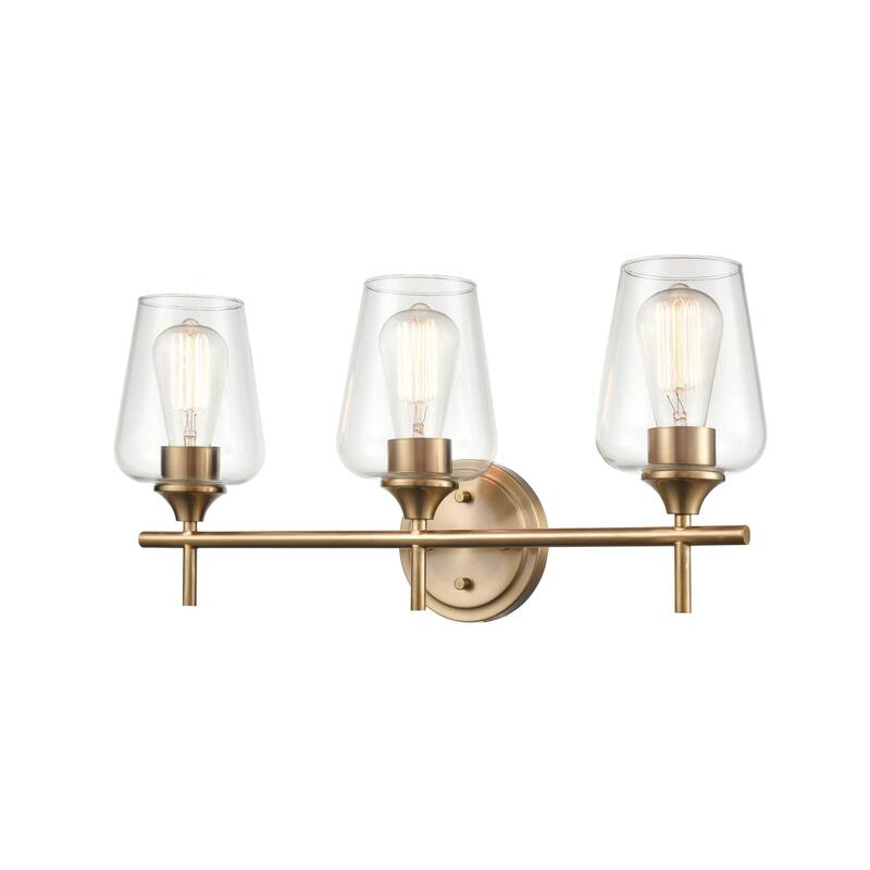 Millennium Lighting Ashford Metal Bathroom 3 Light Vanity Fixture in Multiple Finishes