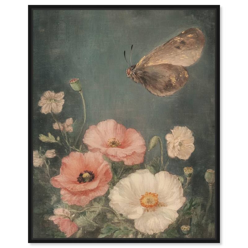 Shadowed Flutter II Canvas by Art Remedy - Black - 16" x 20"