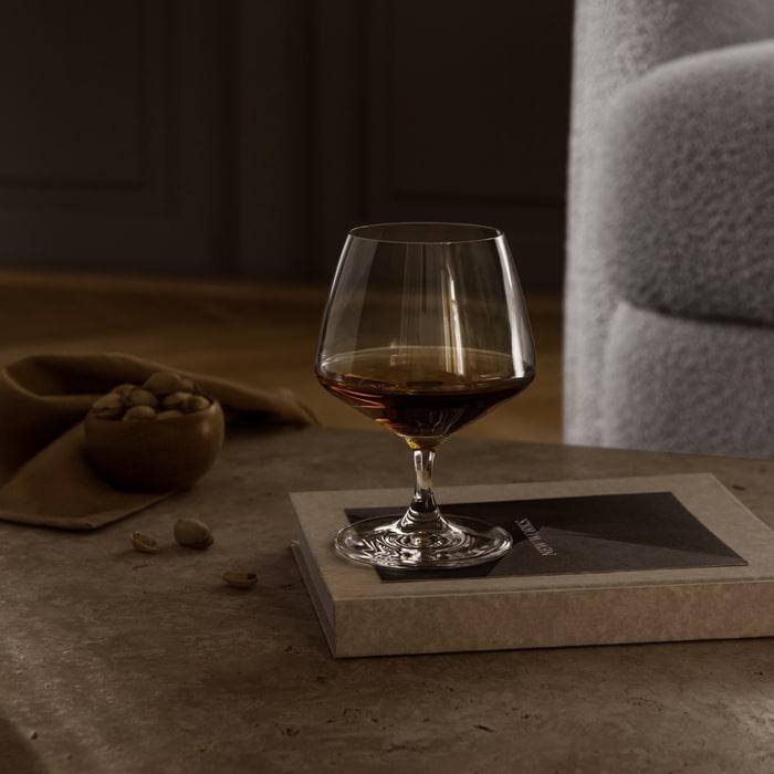 Holmegaard Perfection Brandy Glass, Clear, 6 pcs. - 12.2 oz