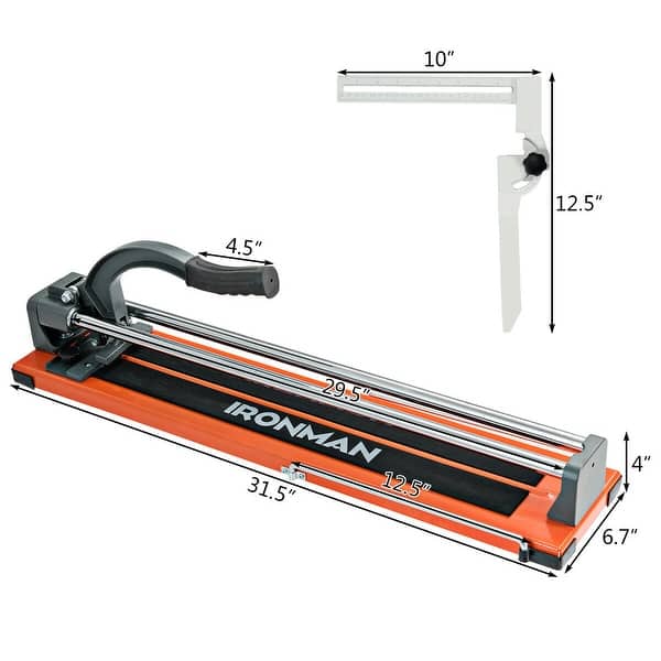 Shop Gymax 24 Rip 16 Diagonal Porcelain Ceramic Manual Tile