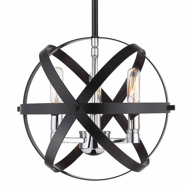 Z-Lite Cavallo 3 Light 12" Wide Globe Chandelier