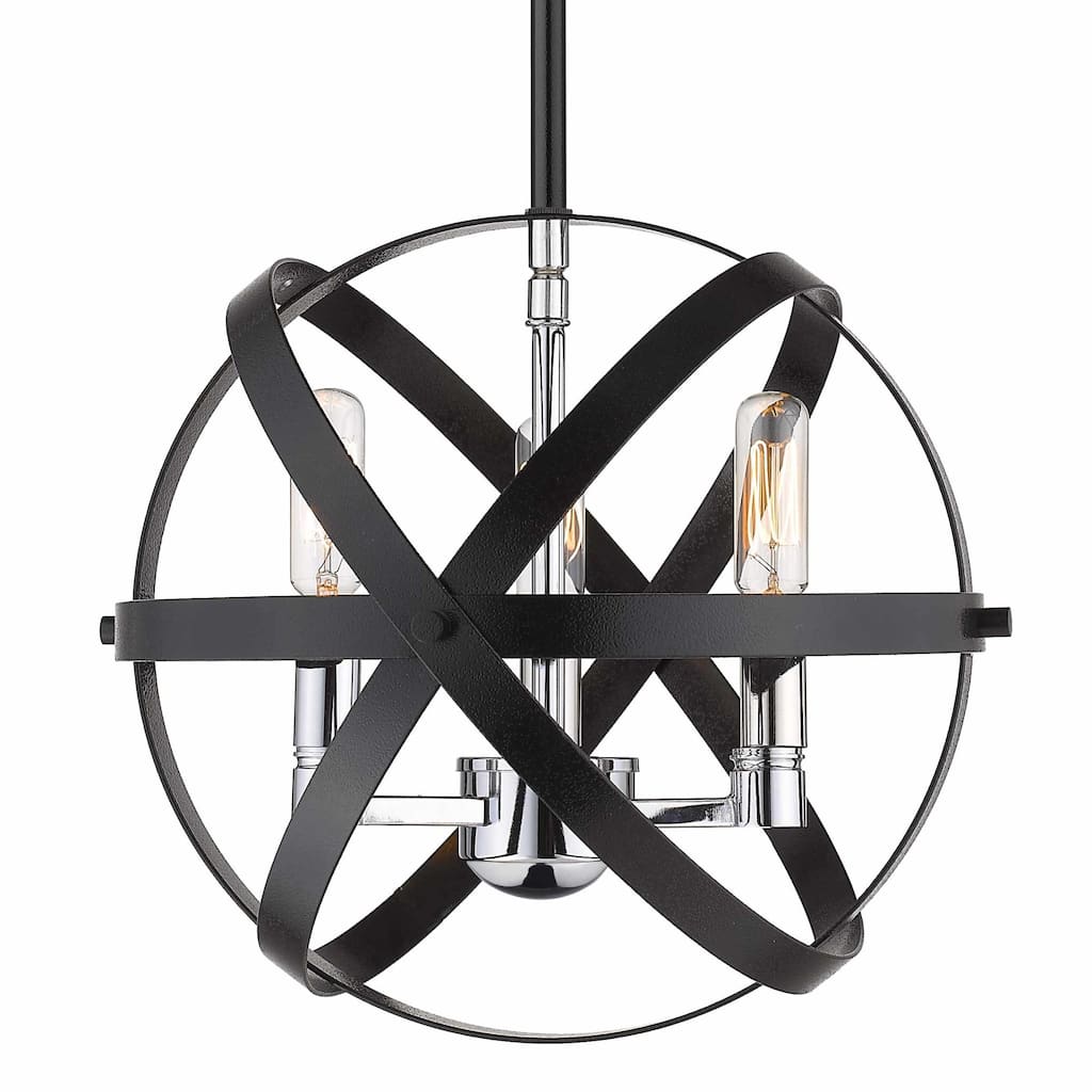 Z-Lite Cavallo 3 Light 12" Wide Globe Chandelier