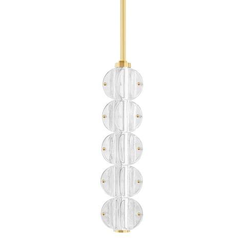 Lindley 5-Light LED Pendant with Etched Shade