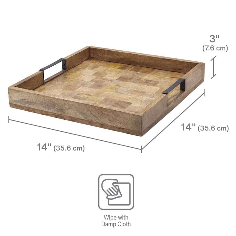 Mikasa Avery Square Lazy Susan Serve Tray - 14 in