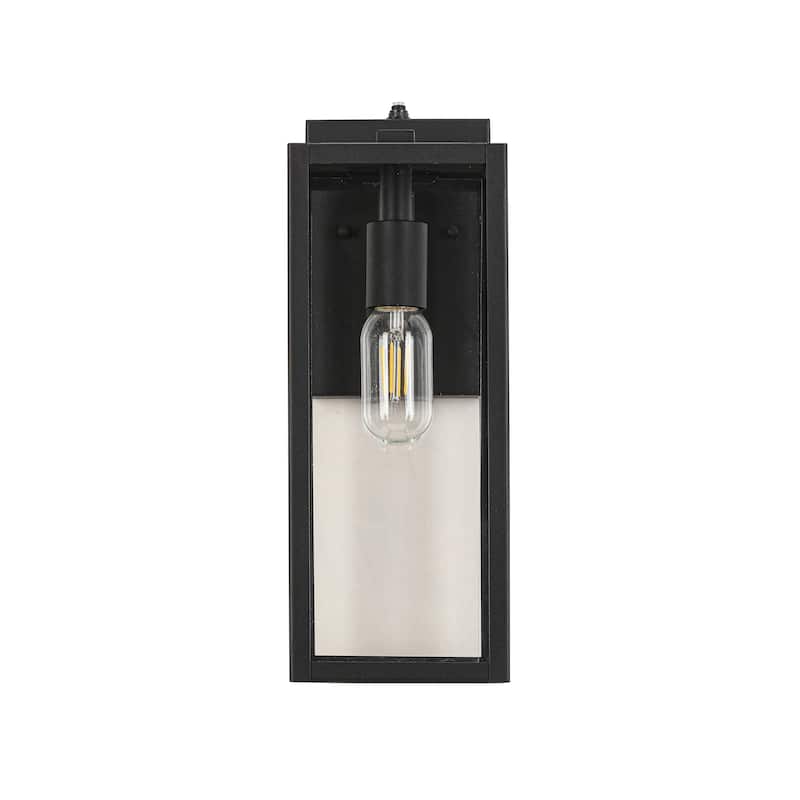 Matte Black Outdoor Wall Lantern Sconce