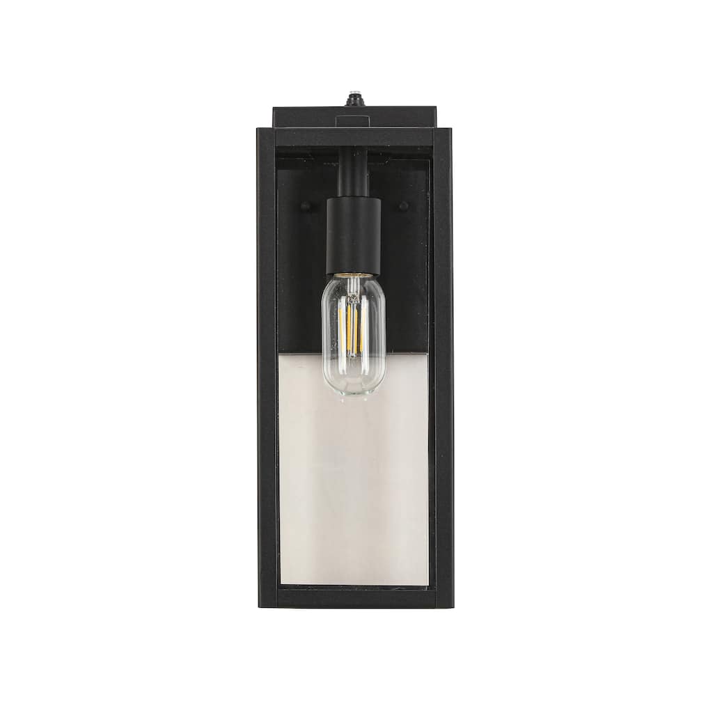 Matte Black Outdoor Wall Lantern Sconce