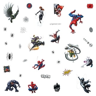 Black & Red & Blue Spider-Man Favorite Characters Wall Decals by RoomMates
