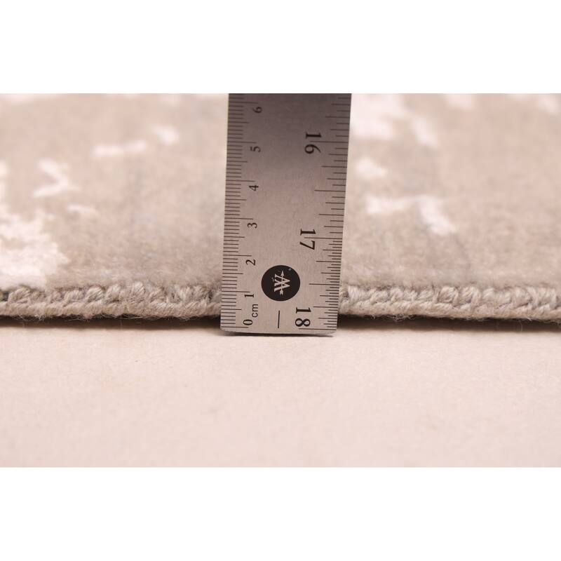 ECARPETGALLERY Hand-knotted Legacy Taupe Silk, Wool Rug - 8'10 x 12'1